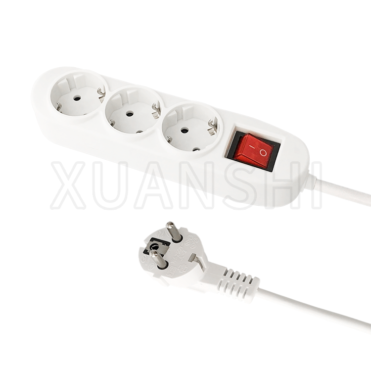 Europæisk 3-vejs strømskinne med kontakt JL-3,XS-XBDK30