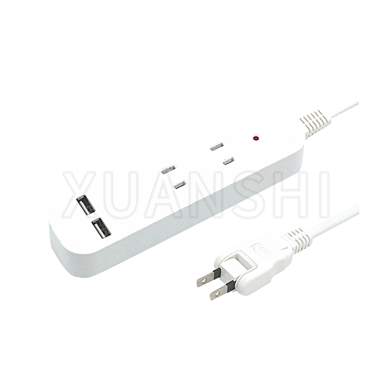 Japansk strømskinne med to usb-porte JL-7Z, XS-XBP3