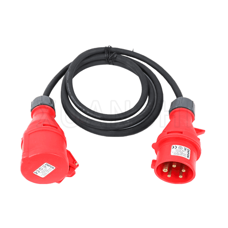 IP44 5-benet industristik og socket forlængerledning XS-GY003, XS-GY003Z